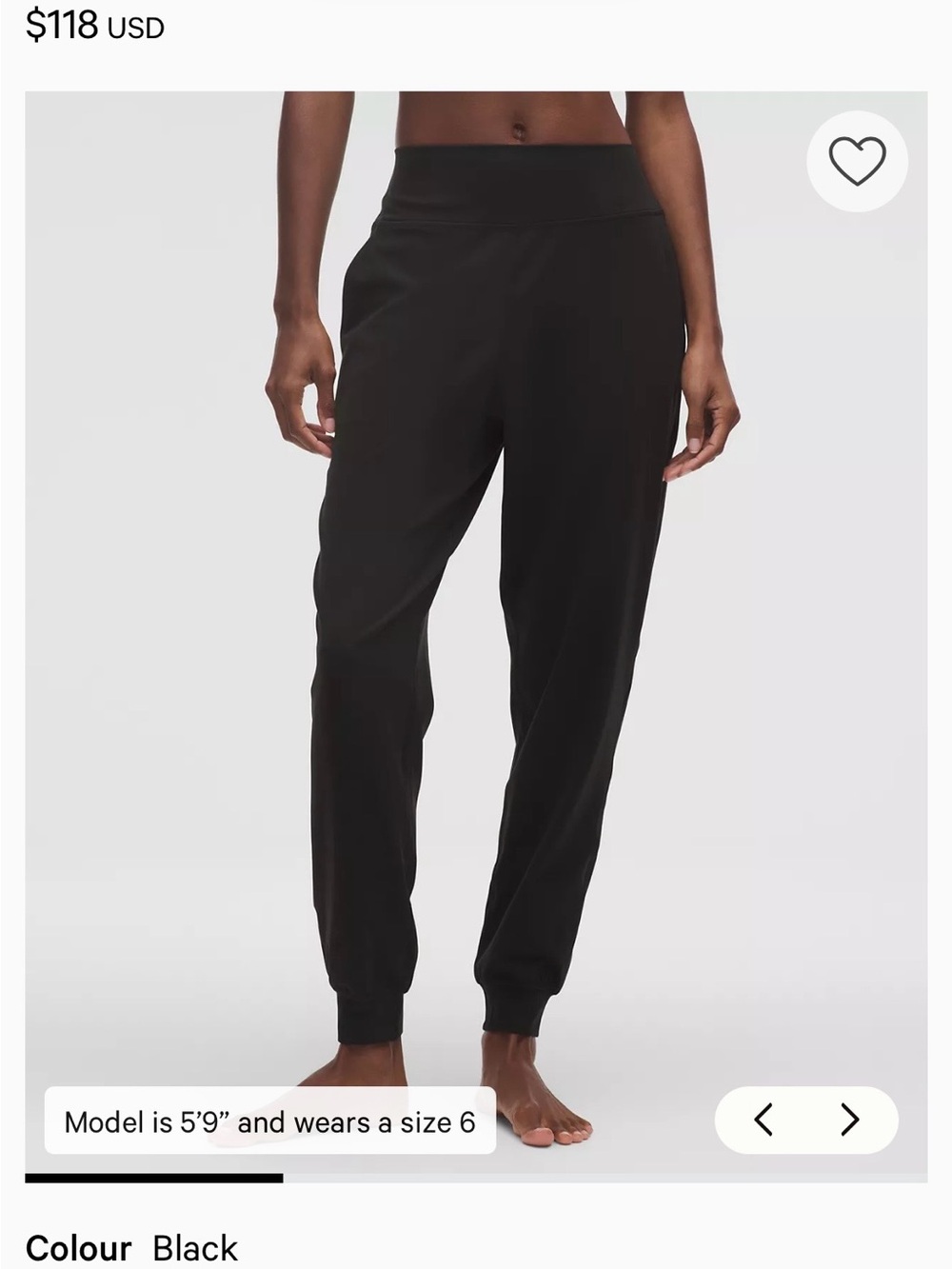 Lululemon Black Women's Jogger Pants